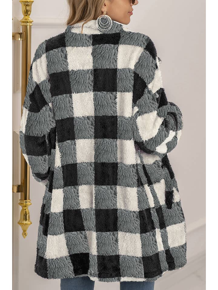 UNISHE - Wholesale Shirt Jacket/Shacket - Women’s - TOPW923 Plaid Flannel Shacket Jacket Women16