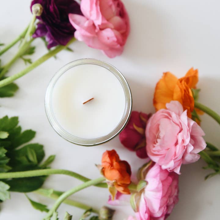 Effing Candle Co. - Wholesale Jar/Filled Candle - Fresh Lemon & Lilac Wooden Wick Candle | Non-Toxic4