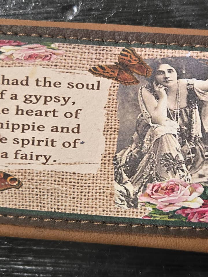 Gypsy Soul Credit Card Case Reclaimed Leather for wholesale by Old Bagzz
