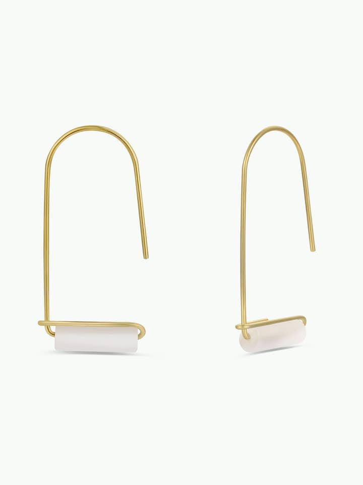 Drop - Madrepérola - Brincos em Ouro por atacado de JaxKelly