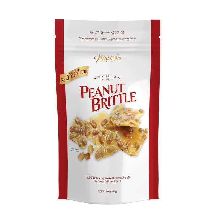 Premium Peanut Brittle SUR Bag for wholesale by Mascot Pecan