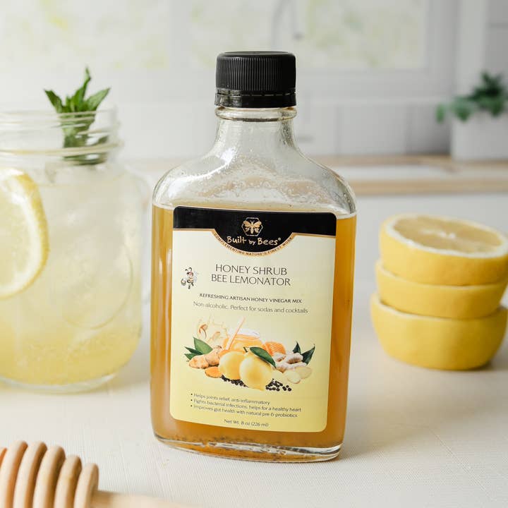 Built by Bees - Wholesale Cocktail Mix/Syrup - Bee Lemonator Honey Cocktail Mix2