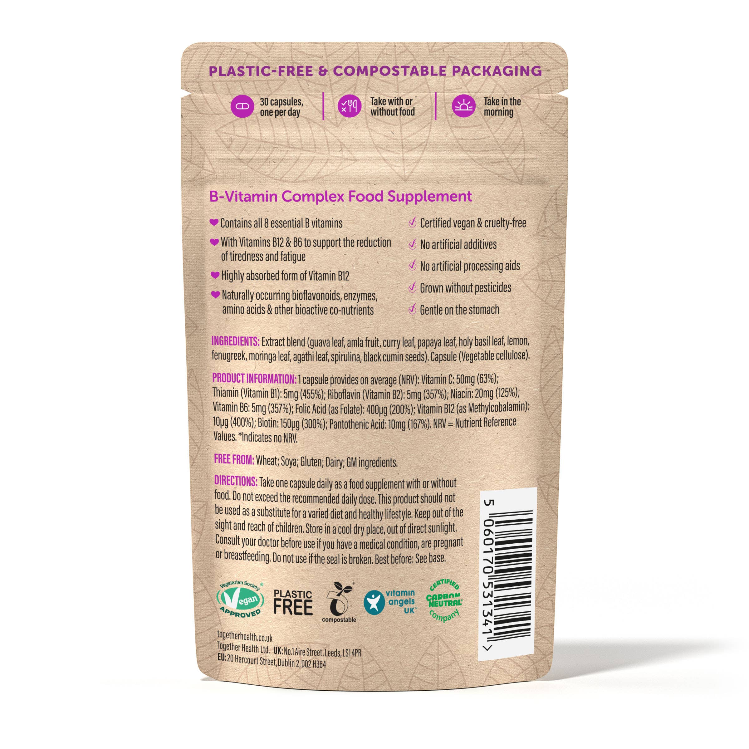 Together Health – wholesale Oral supplement/vitamin – Together Health Wholefood Vitamin B Complex1