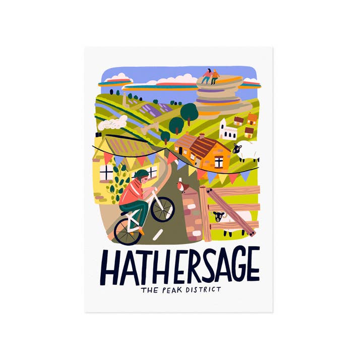 Hathersage rejseplakat for engroshandel hos Lauren Radley