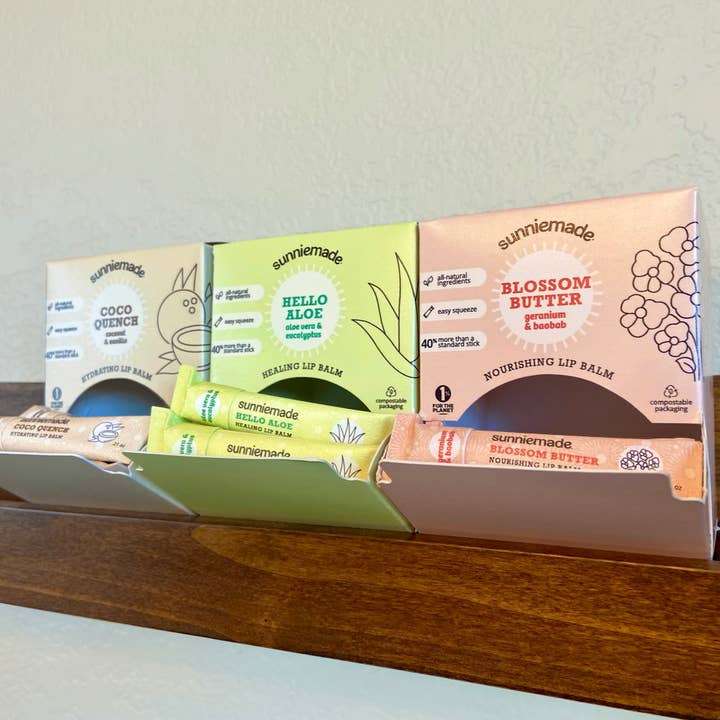 Sunniemade - Wholesale Lip Balm - Blossom Butter Nourishing Lip Balm — 12-unit display case1