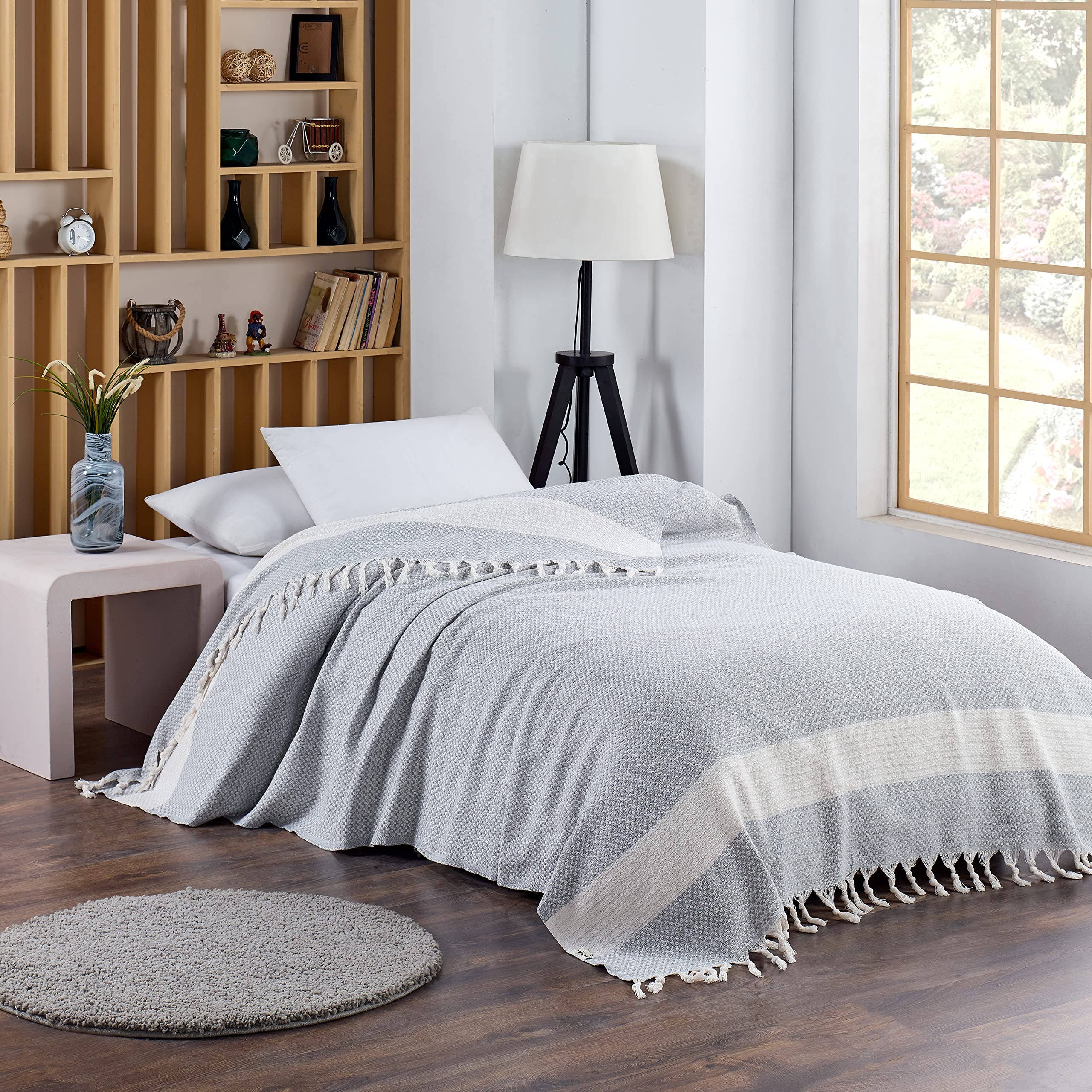 westmarkusa corp - Wholesale Bedding Blanket - Queen Size: Turkish Cotton Blanket, Bed Cover & Throw - Queen Size 88"x90" - Lightweight, Cozy & Elegant for Year-Round Use15