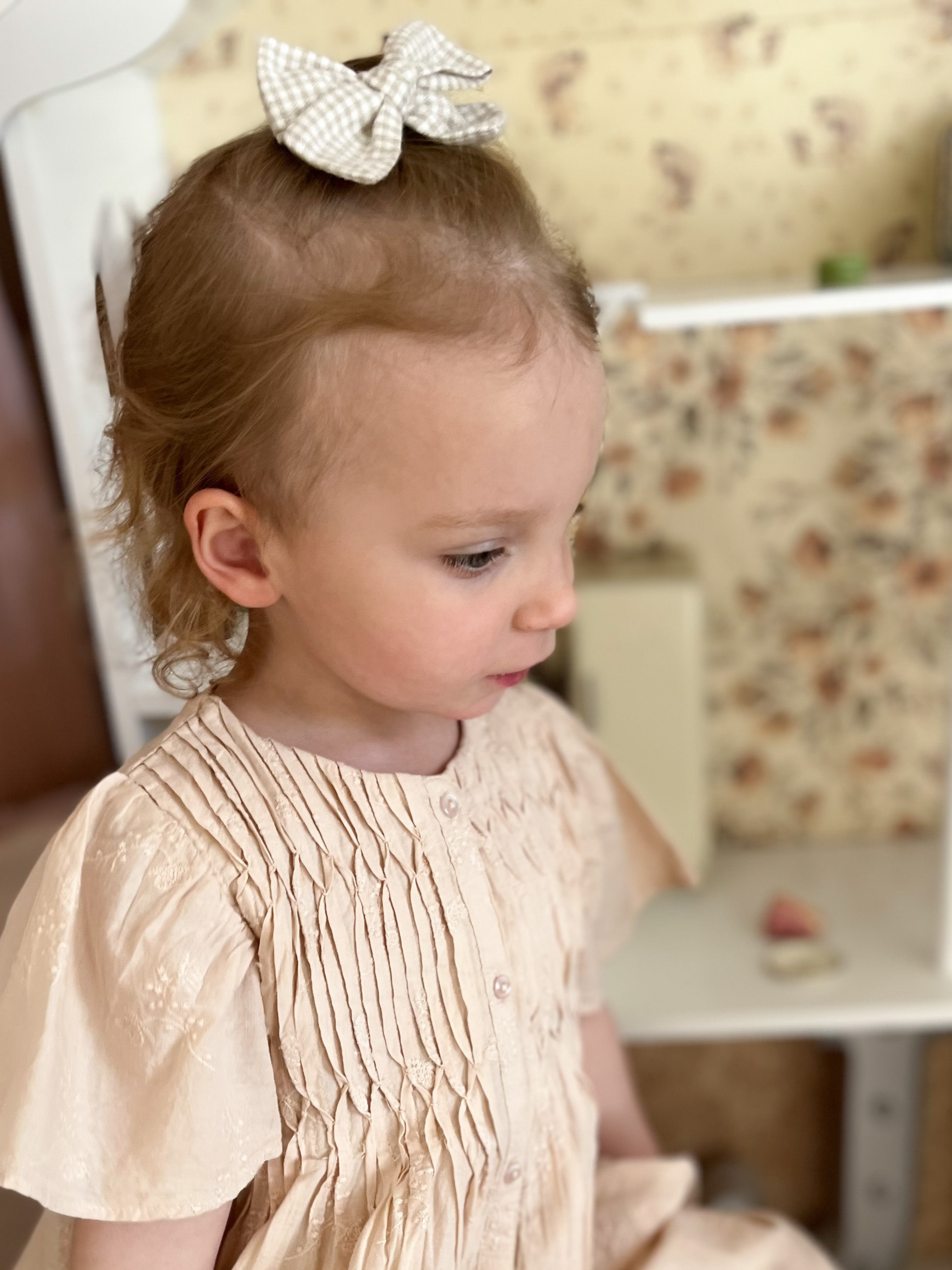 Liv & Loke - Wholesale Haarstrik - Kinderen - Ester Bow - Zandgingham2