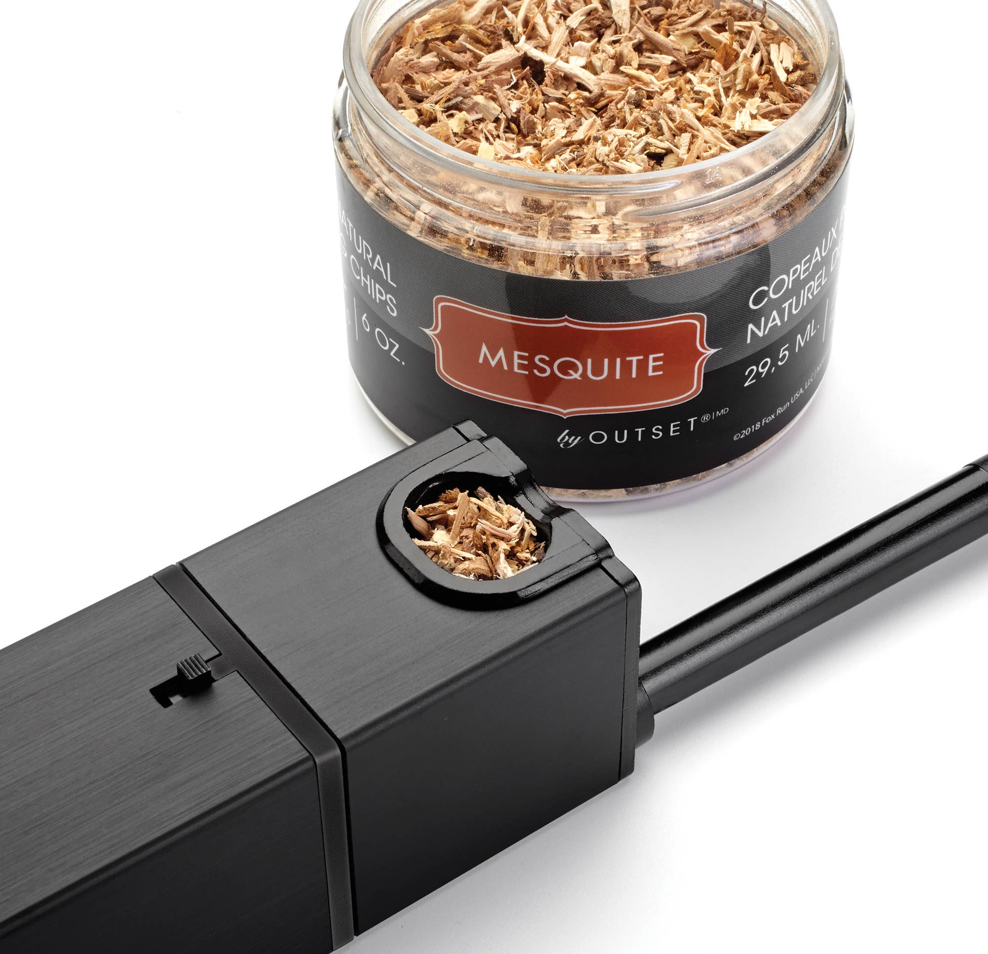 Fox Run Brands - Wholesale BBQ Sauce - Outset Kiln-Dried Mesquite Wood Smoking Chips, 6-Ounce6