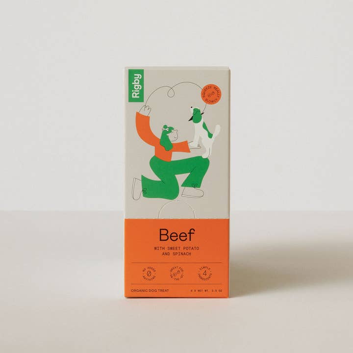 Rigby - Wholesale Pet Treats - Dog - Organic Beef Squeeze Pouch for Dogs - 6 Pack2