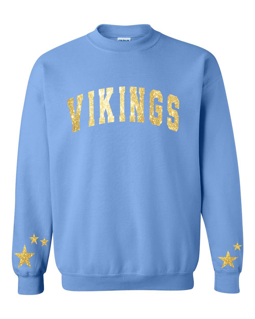 One Nine - Wholesale Graphic Sweatshirt - Women's - Custom Vikings sweatshirt/ Vikings Team Shirt- Glitter1