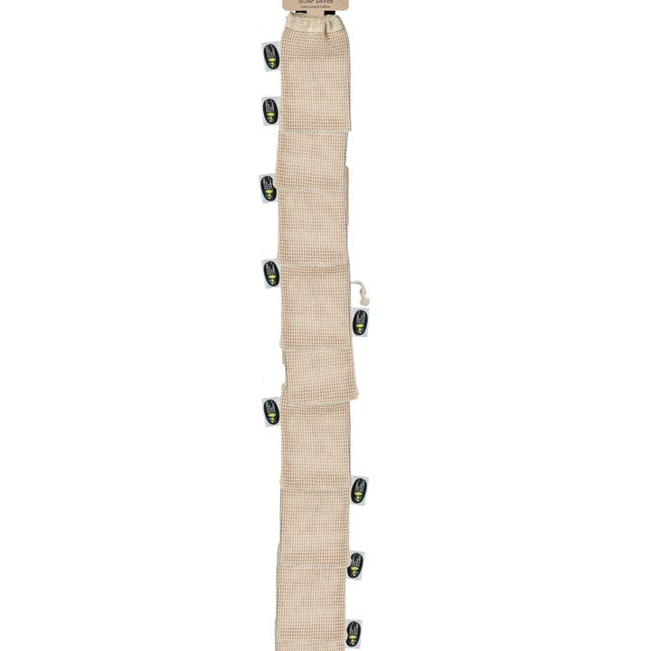 10 x Organic Cotton Soap Saver Accessory + FREE Clip Strip for wholesale by Australian Natural Soap Company