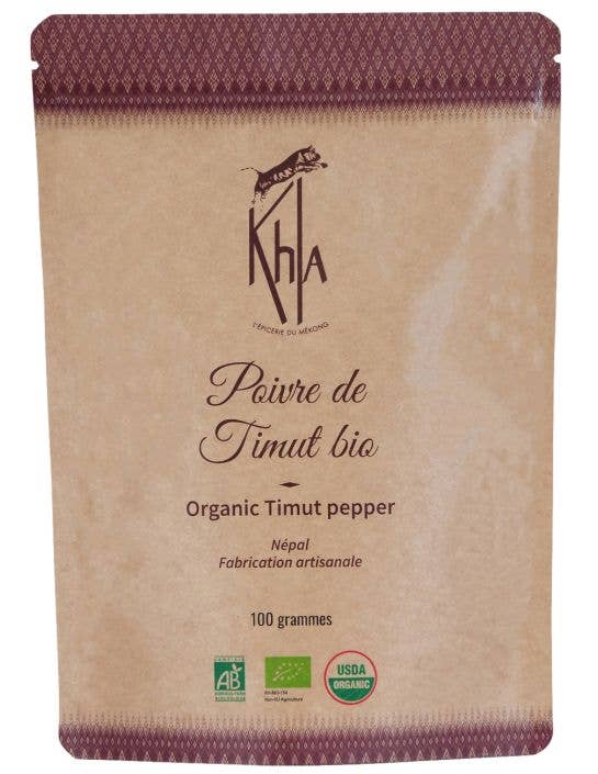 Khla - L'épicerie du Mékong - Vente Poivre/grains de poivre - Poivre de Timut - Biologique - Premium - en grains - 100g0