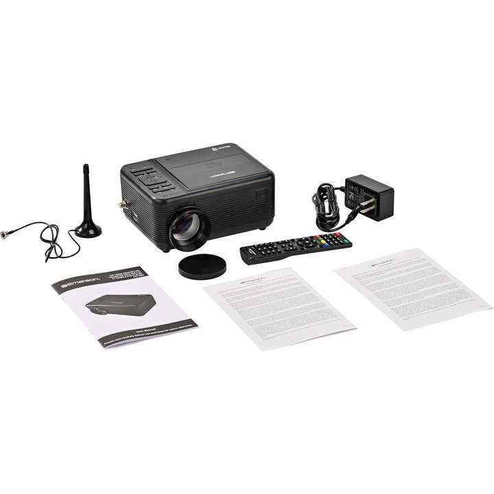 JupiterGear Home - Wholesale Portable Projector - Kids - Emerson 120In LCD Projector DVD Combo w TV Tuner8