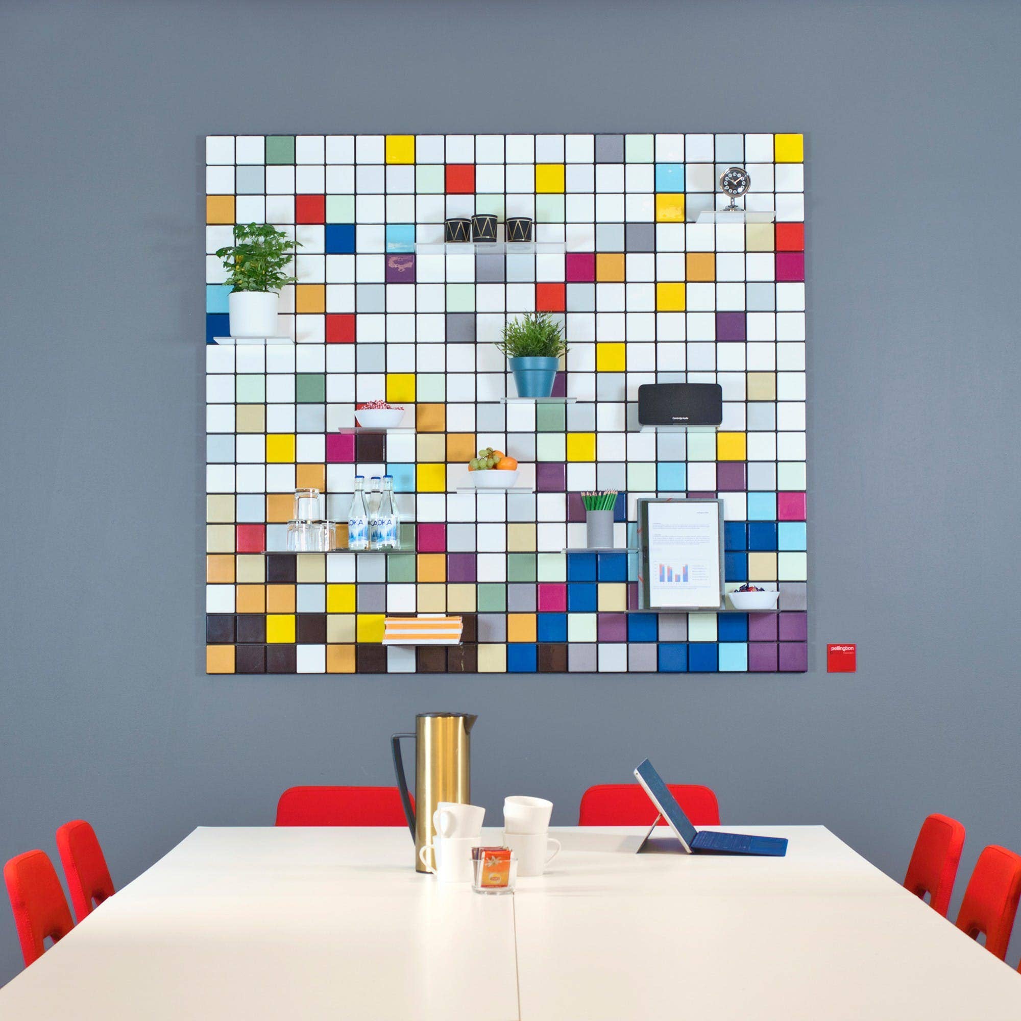 Pellington Design - Wholesale Wall Mounted Shelf - Confetti Monochrome - Aquatic4