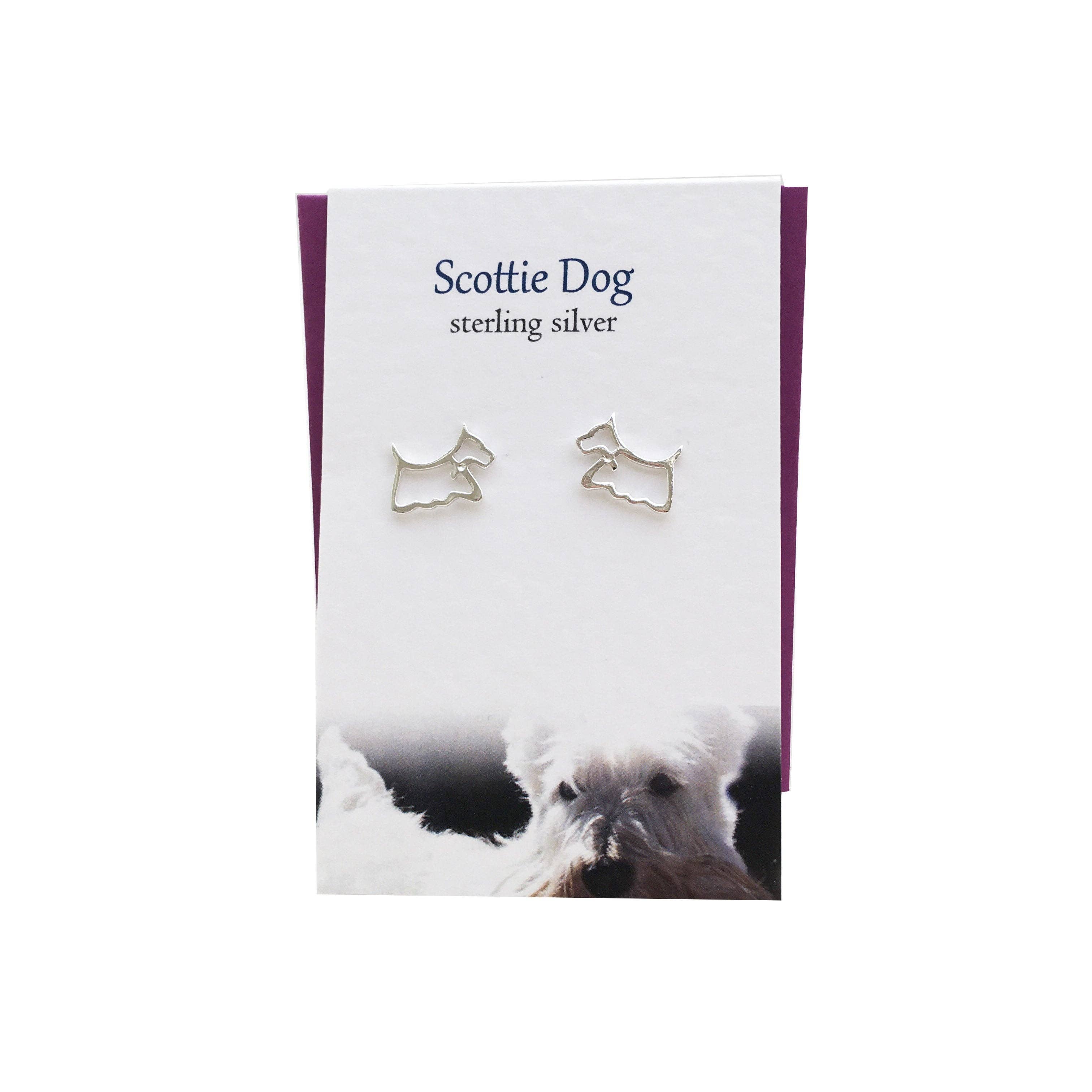 Glenna Studios - Wholesale Stud/Post Earrings - Scottie Dog studs0