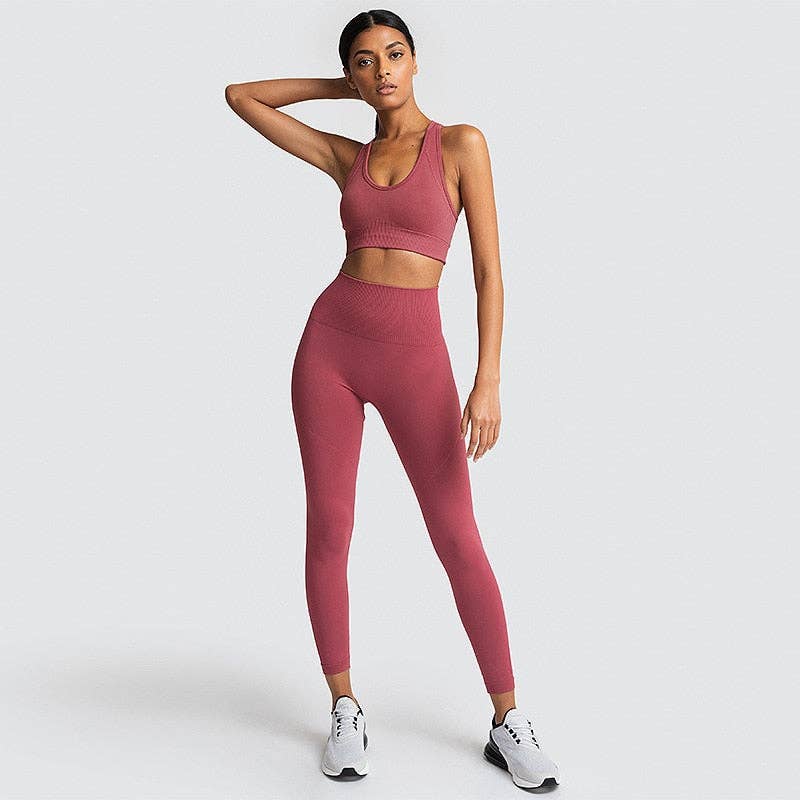 Pyzis - Wholesale Activewear set – Women′s - [Updated Schedules] 2 Piece Workout Yoga Set29