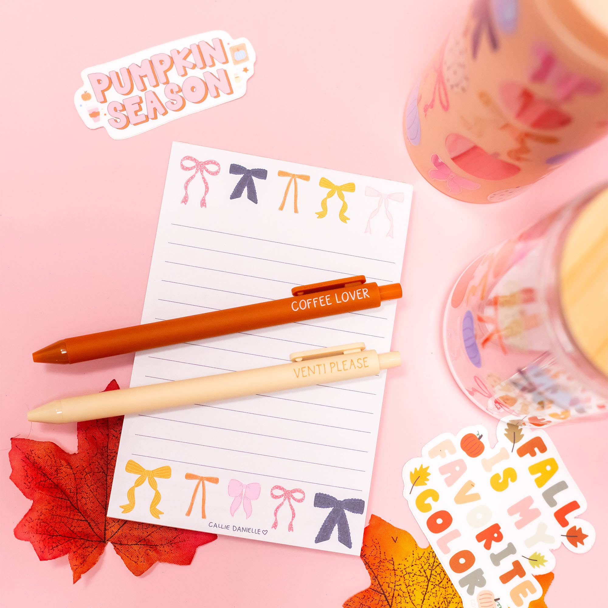 Callie Danielle - Wholesale Notepad - Coquette Bows 4x6 Notepad3