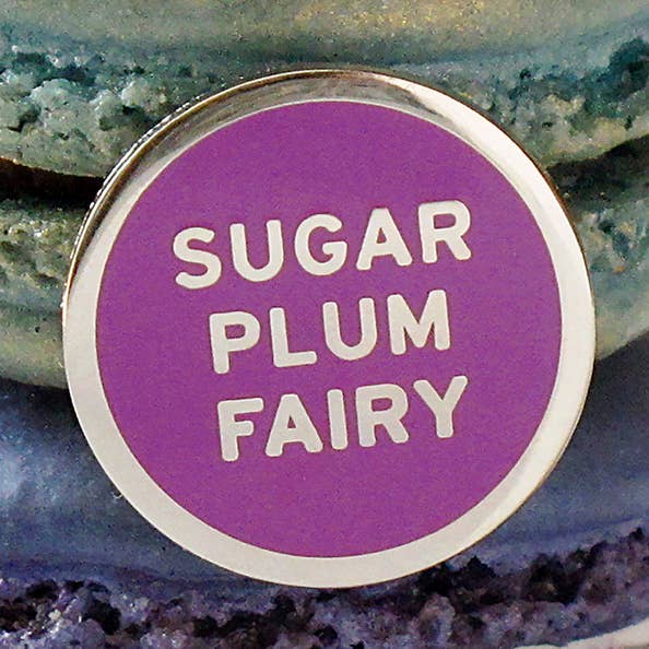 SUGAR PLUM FAIRY Holiday Lapel Pin, Stocking Stuffer for wholesale by Word For Word Factory