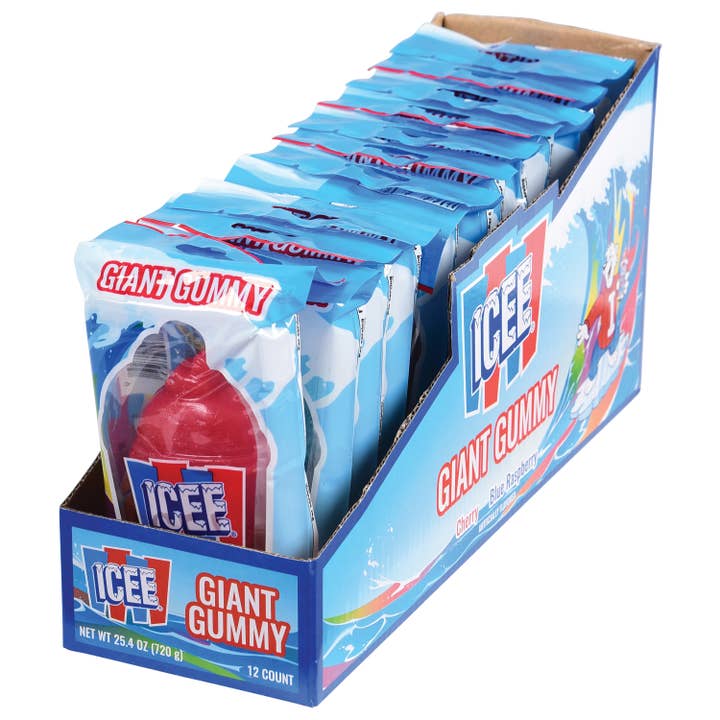 Icee Giant Gummy 12-unit Candy Display for wholesale by US Toy Company