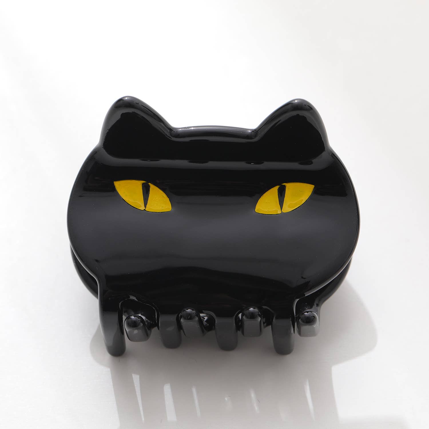 Adorro - Wholesale Hair Clip - Women's - Black Cat Face Claw Clip0