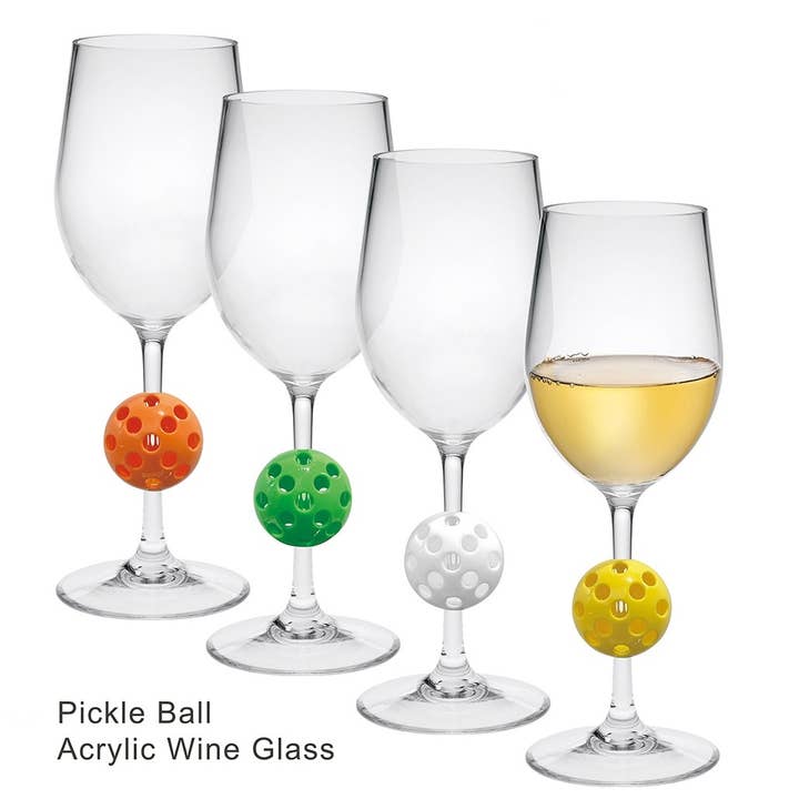 LeadingWare - Wholesale Wine Glass - Pickleball Stem Wine Glass
