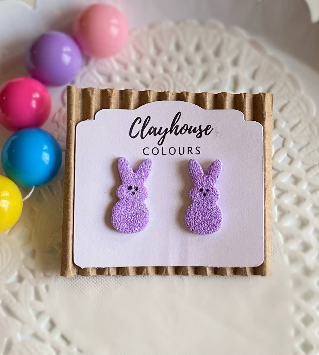 Clayhouse Colours - Vente Clous d'oreille - Peeps Studs | Boucles d'oreilles de Pâques3