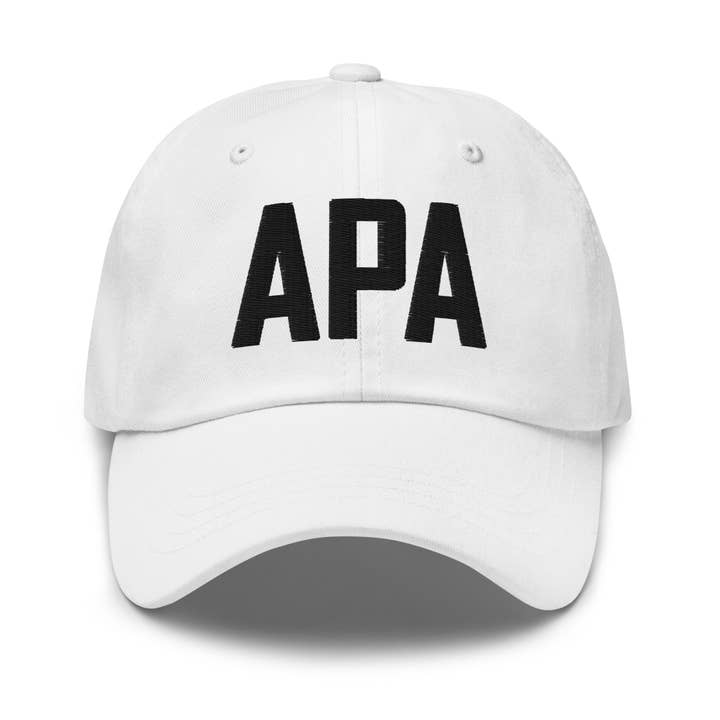 APA Airport Code Embroidered Dad Hat | Black Thread for wholesale by CRE PYT