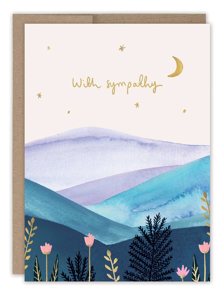 Mountain Landscape Sympathy Card for wholesale by Biely & Shoaf