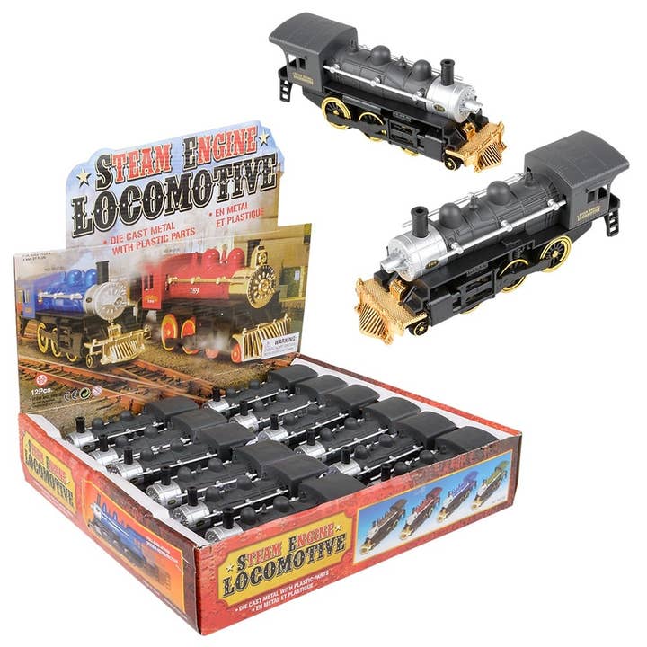 Brinquedos para carro LLB COM LOCOMOTIVA PULL BACK DE 6,5" por atacado de La Luna Bella - Toys