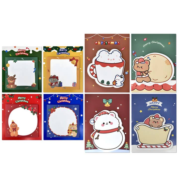 Wrapables Happy Holidays Christmas Sticky Notes for wholesale by Wrapables.com