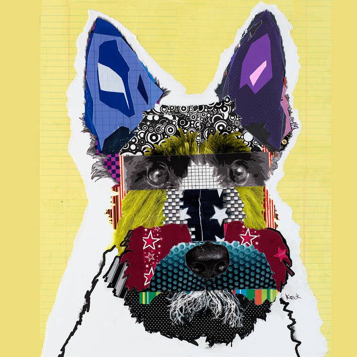 #020901 <br> Scottish Terrier <br> Canvas Art Print for wholesale by Michel Keck LLC