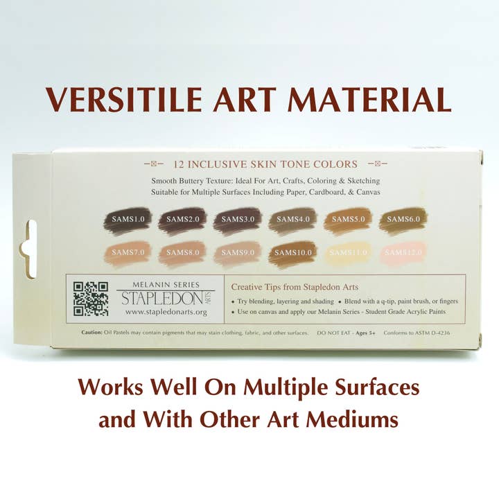 Stapledon Arts - Wholesale Pastels - Skin Tone Oil Pastels - Melanin Series1