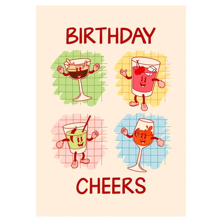 Neesh Home – wholesale Birthday card – Birthday Cheers Card | Birthday | Cocktails