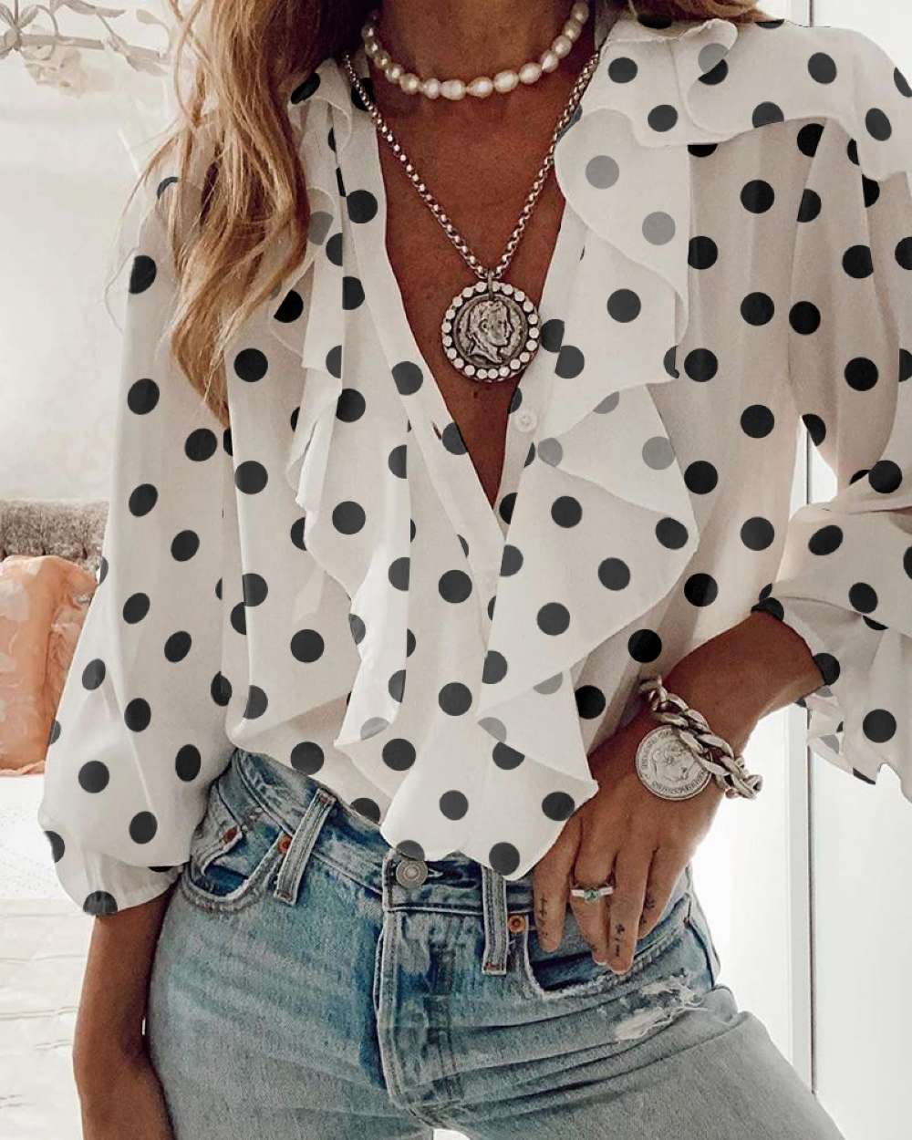 Flarix - Wholesale Blouse - Women's - long sleeve0