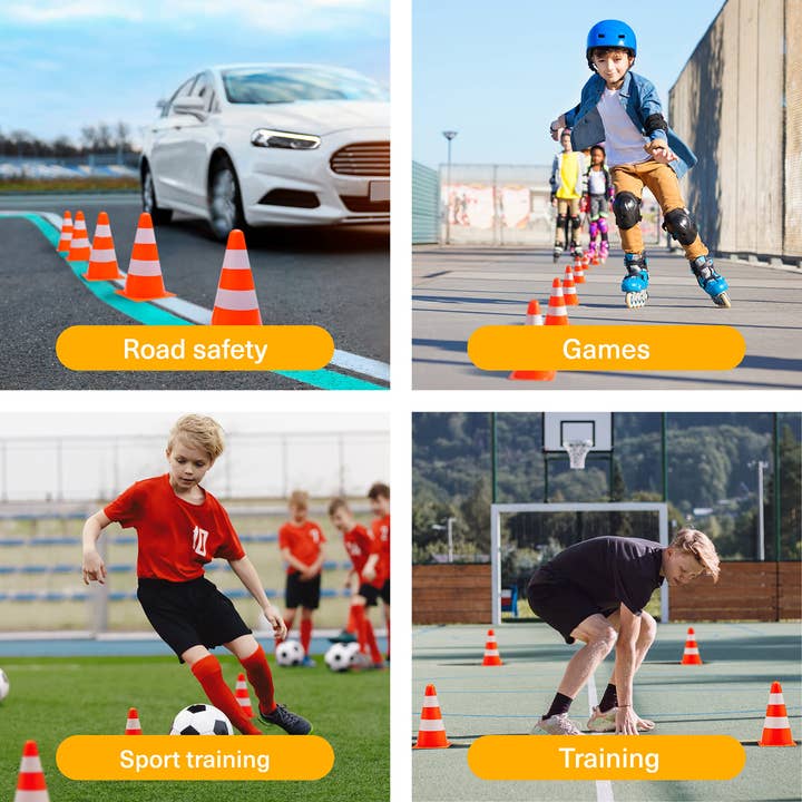 Bramble – wholesale Sporting accessories – 12 Traffic Training Cones2
