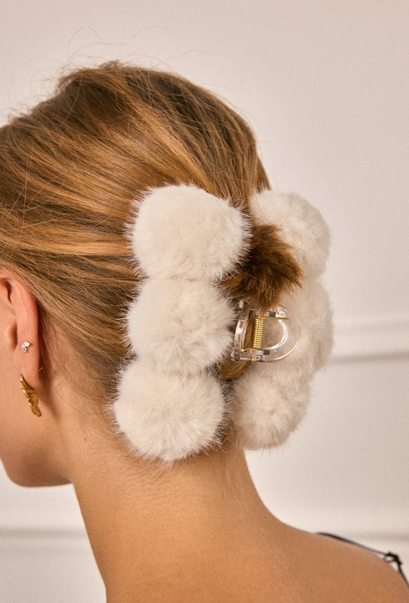 BYREN | ÉLINE L'ATELIER - Vente Ensemble d'accessoires pour cheveux – femme - Pince à cheveux fausse fourrure YH206YJ3