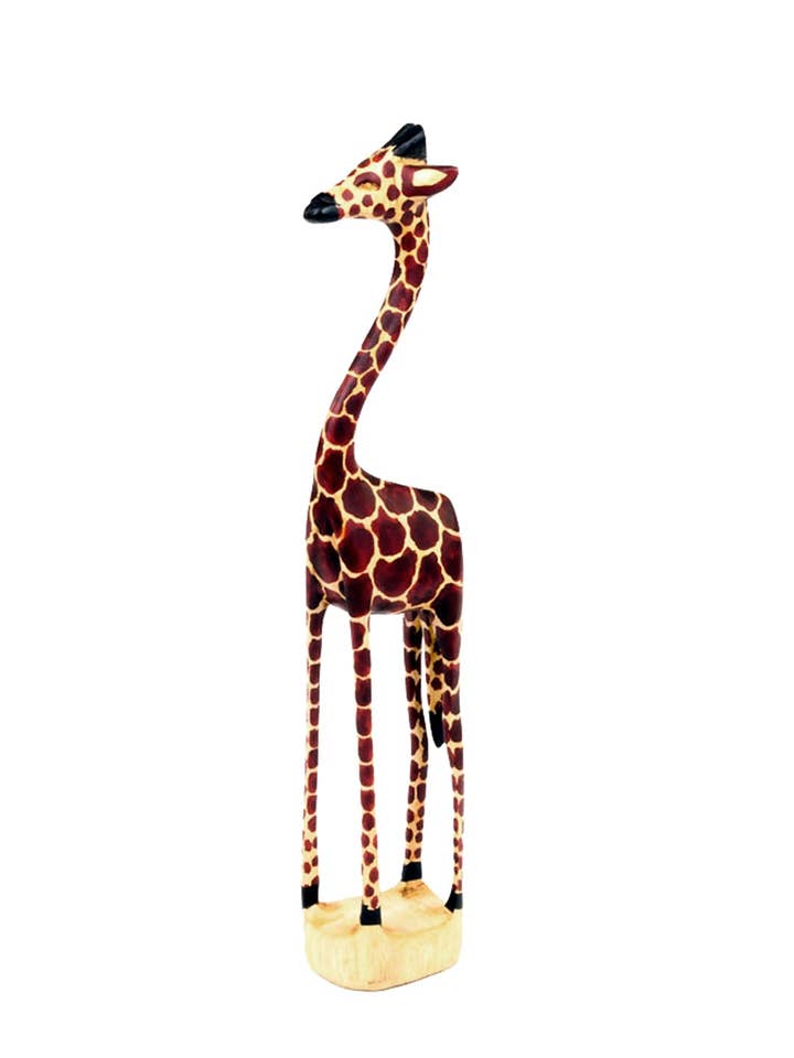 Jacaranda Long Leg Giraffe Sculpture for wholesale by Swahili | AFRICAN MODERN