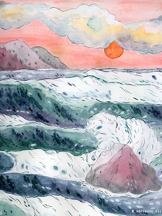 Giclée-Druck "Rise" für den Großhandel von Adrienne Vita art