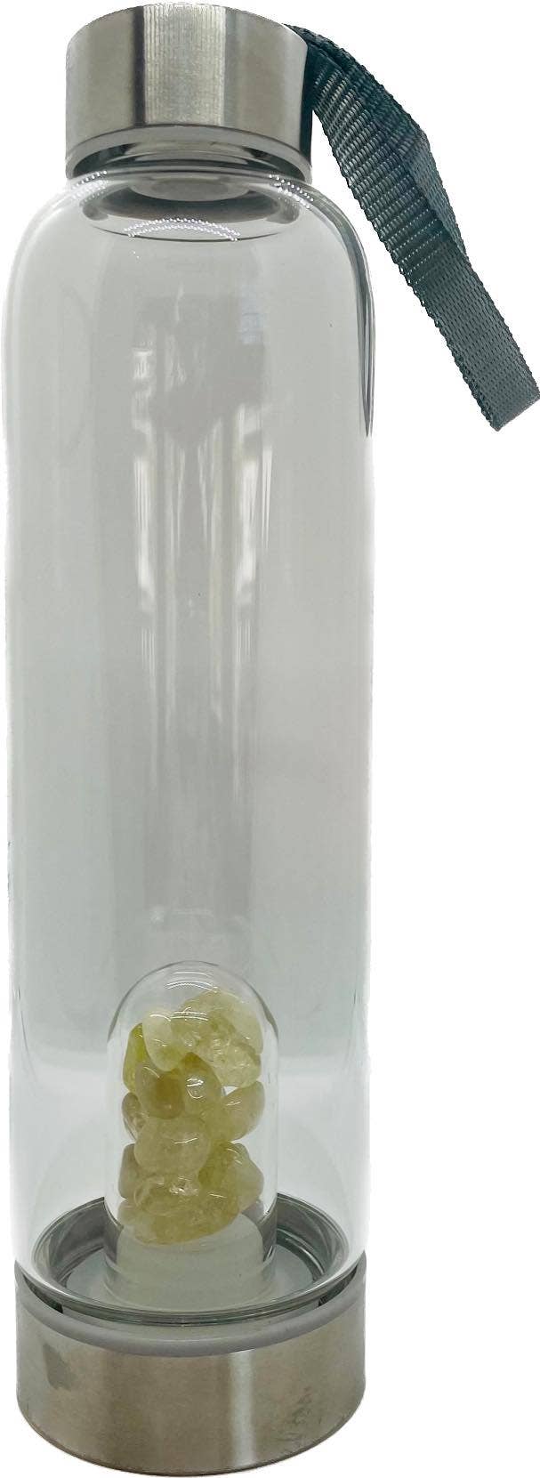 chakra-chic.com - Wholesale Water Bottle - Crystal Elixir Gemstone Water Bottle 16 oz with Carry Strap3