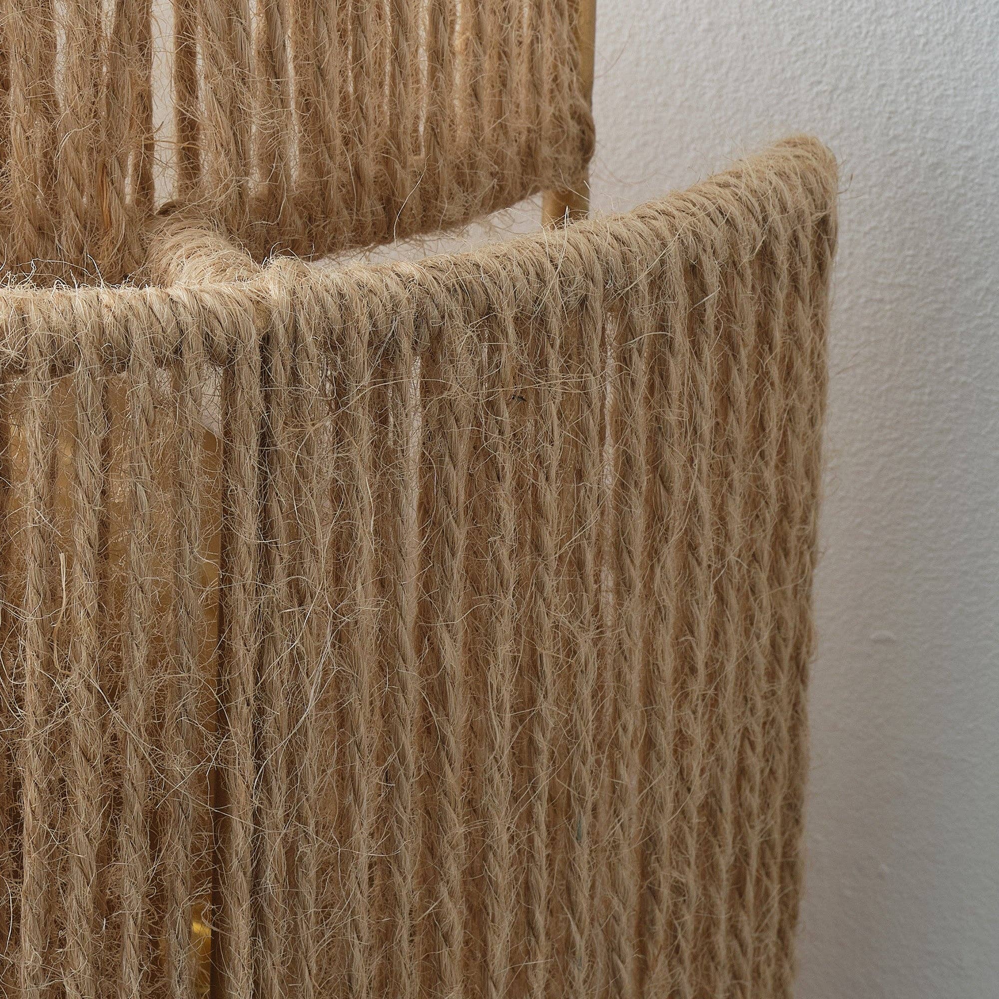 Brio Lighting - Wholesale Sconce - Lusteria 9" Boho Hand Woven Rope 1-Light Wall Sconce Light9