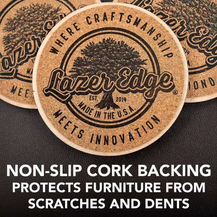 LazerEdge - Wholesale Coasters - Georgia Tech Buzz Coaster – Crafted from Cherry or Maple Wood5