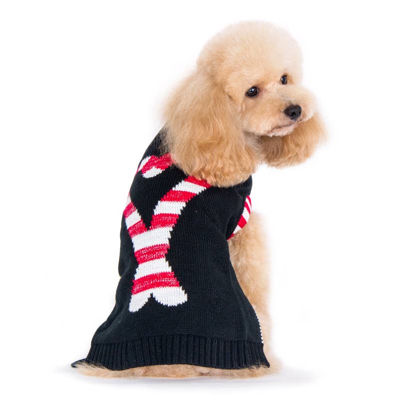 Dogo Pet – wholesale Pet jumper – Dog – Closed Out Item- Candy Cane Sweater4