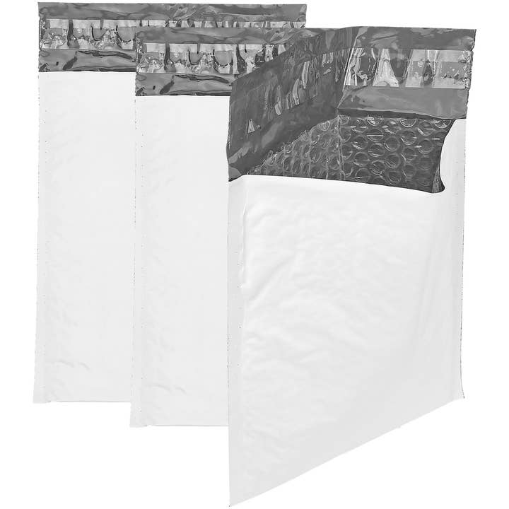 Buste per CD autosigillanti in polietilene a bolle, 16,5 x 22,9 cm, confezione da 50 per la vendita all'ingrosso da parte di Fairly Odd Brands