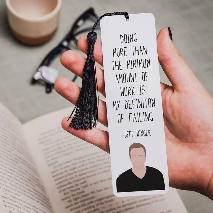 Marcador de Citação "Falhar" de Jeff Winger | Série de TV Community por atacado de Callisto Design House