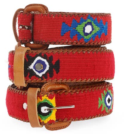 Red Pepper Polo Belt for wholesale by Dagny Textiles