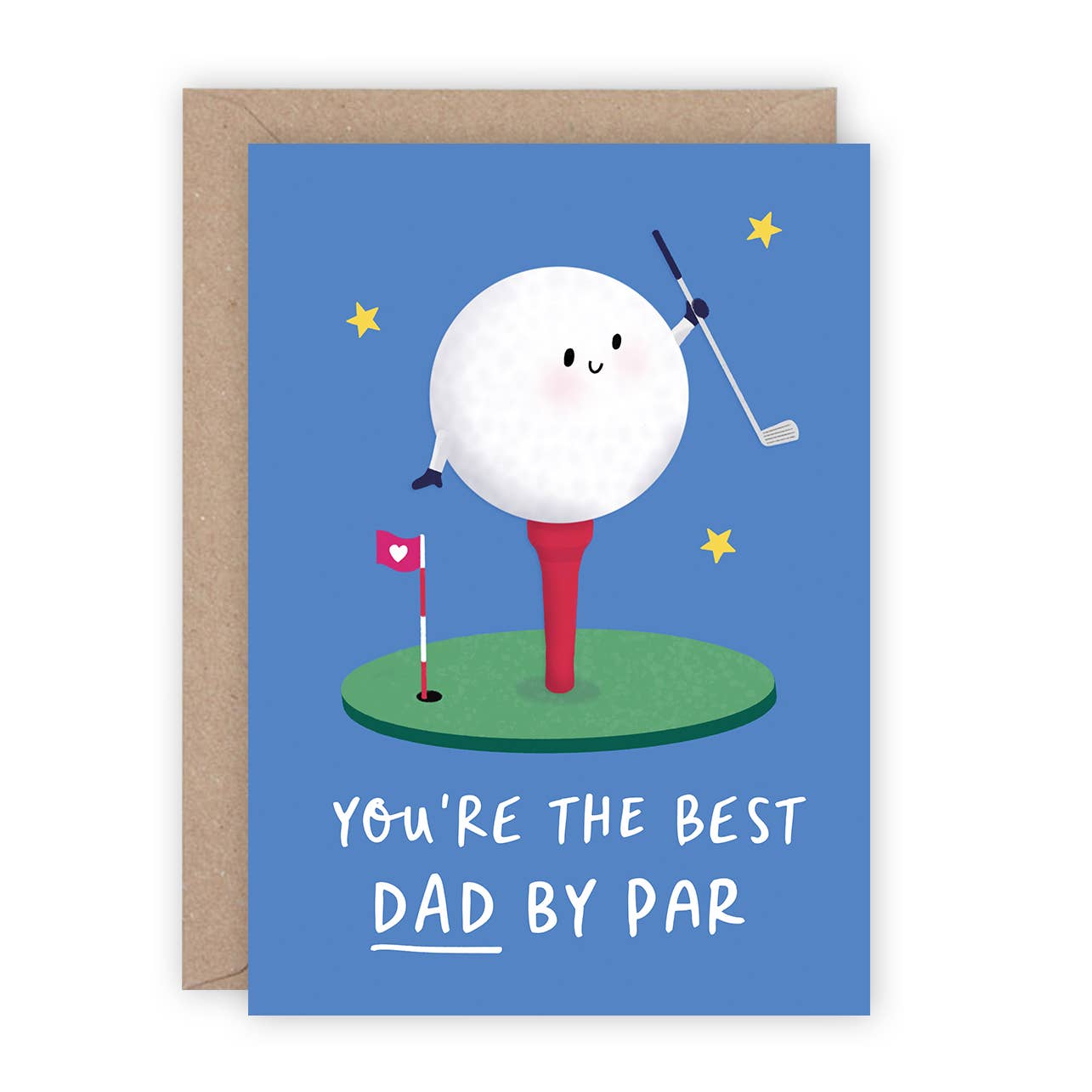 Painted Parasol Studio – wholesale Father’s Day card – Golf Tee Dad Card - Father's Day - Greetings Card for Men0