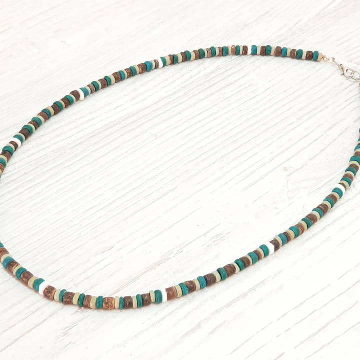 Wood-Shell Surfer Chain 5mm/58cm/OBX Fashion BG-2219 for wholesale by Gloria-Maris