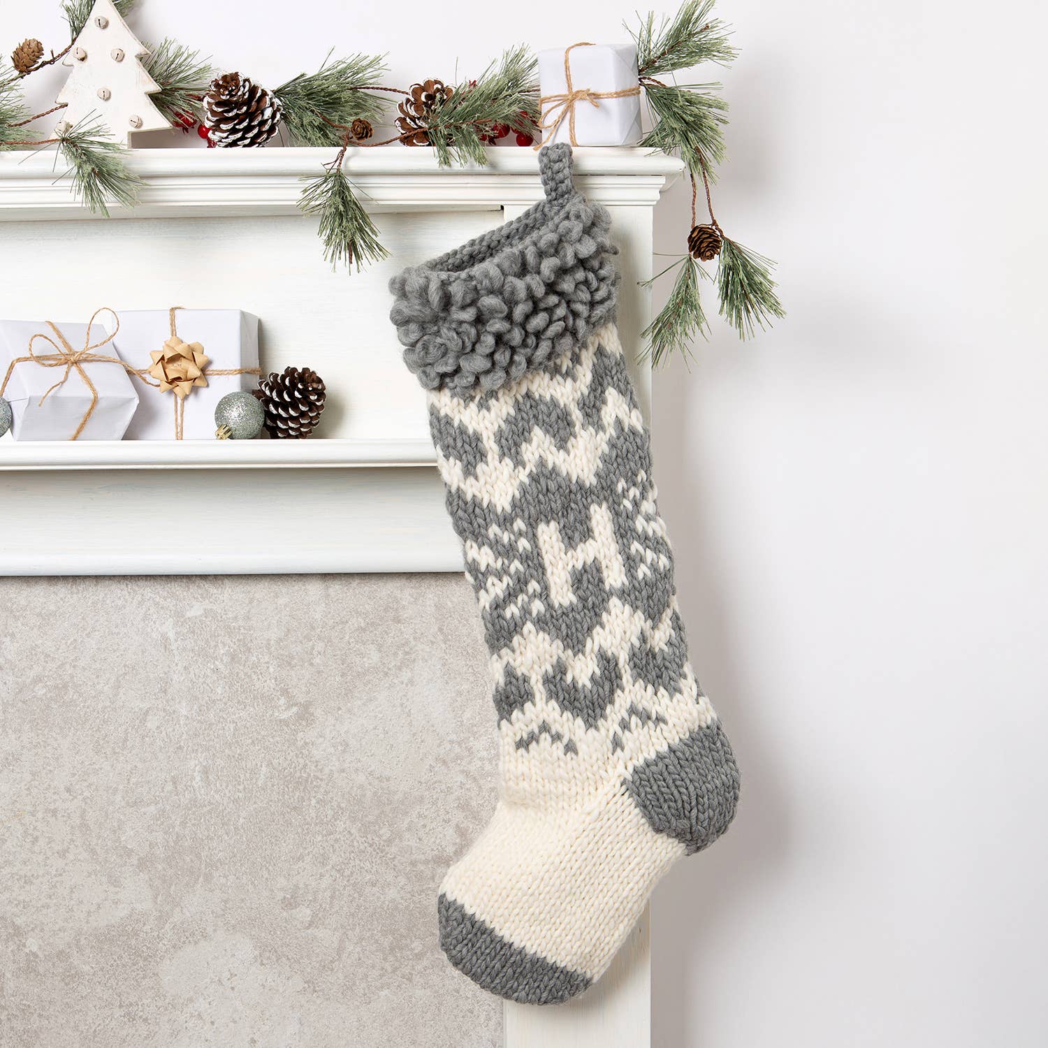 Wool Couture Company - Vente Accessoire de tricot/crochet - Kit de tricot personnalisé pour chaussettes de Noël12