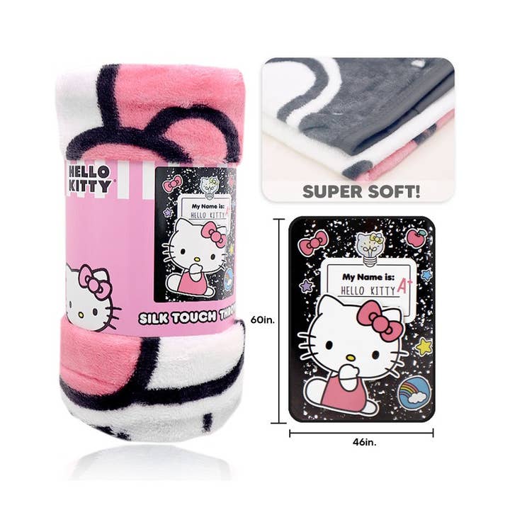 PINEAPPLE Beauty - Wholesale Throw Blanket - UPD SMHI Hello Kitty Silk Touch Throw Blanket - 6 pcs1