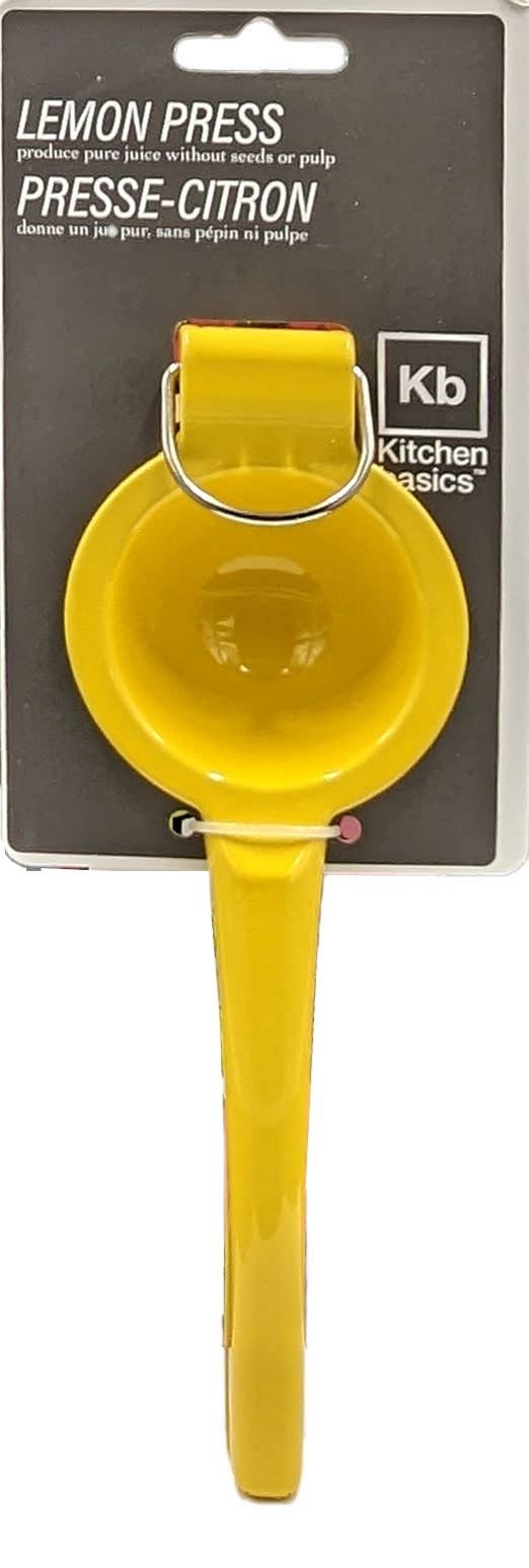 Kitchen Basics Yellow Lemon Press Juicer for wholesale on Faire1